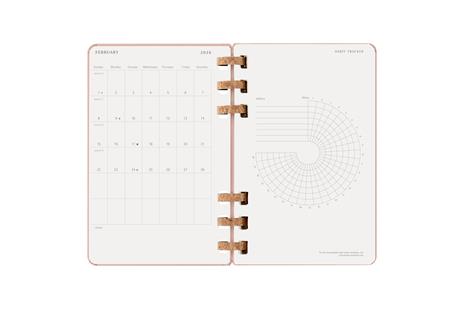 Agenda con rilegatura a spirale 2026 Moleskine. Color nocciola - Large 13x21  - 10
