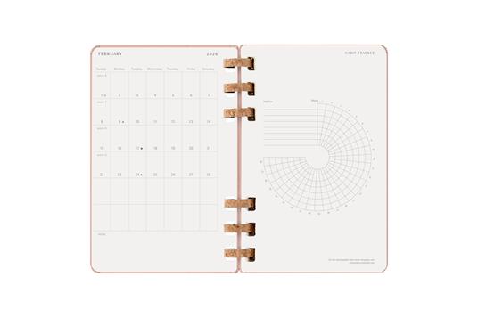Agenda con rilegatura a spirale 2026 Moleskine. Color nocciola - Large 13x21  - 10