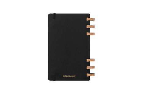 Agenda con rilegatura a spirale 2025-26 Moleskine. Nero - Large 15x21 - 19