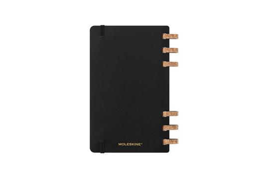 Agenda con rilegatura a spirale 2025-26 Moleskine. Nero - Large 15x21 - 19