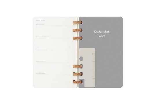 Agenda con rilegatura a spirale 2025-26 Moleskine. Nero - Large 15x21 - 9