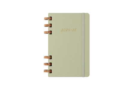 Cartoleria Agenda con rilegatura a spirale 2025-26 Moleskine. Verde kiwi - Large 15x21 Moleskine