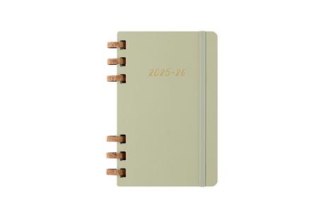 Agenda con rilegatura a spirale 2025-26 Moleskine. Verde kiwi - Large 15x21