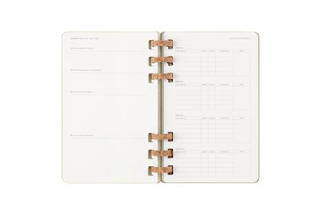 Agenda con rilegatura a spirale 2025-26 Moleskine. Verde kiwi - Large 15x21 - 11