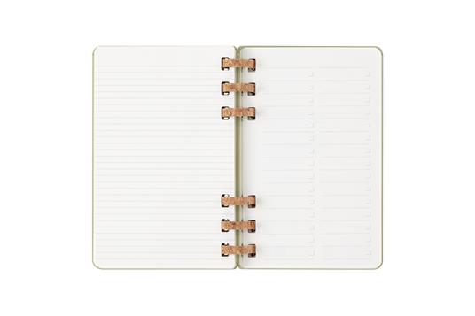 Agenda con rilegatura a spirale 2025-26 Moleskine. Verde kiwi - Large 15x21 - 13