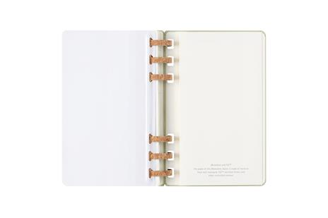 Agenda con rilegatura a spirale 2025-26 Moleskine. Verde kiwi - Large 15x21 - 16
