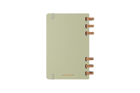 Agenda con rilegatura a spirale 2025-26 Moleskine. Verde kiwi - Large 15x21 - 18