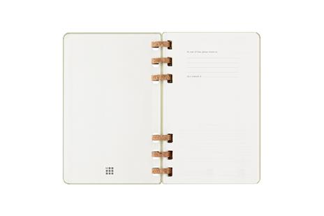 Agenda con rilegatura a spirale 2025-26 Moleskine. Verde kiwi - Large 15x21 - 2