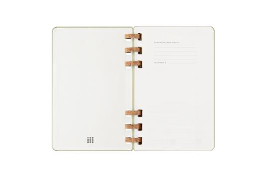 Agenda con rilegatura a spirale 2025-26 Moleskine. Verde kiwi - Large 15x21 - 2