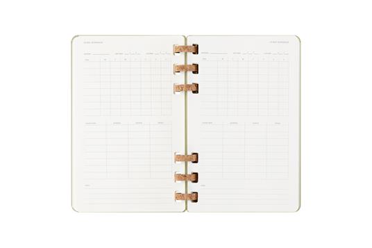 Agenda con rilegatura a spirale 2025-26 Moleskine. Verde kiwi - Large 15x21 - 6