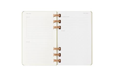Agenda con rilegatura a spirale 2025-26 Moleskine. Verde kiwi - Large 15x21 - 7