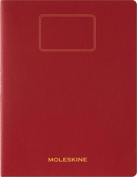 Moleskine Student cahier - taccuino XXL ruled red, rosso - 3