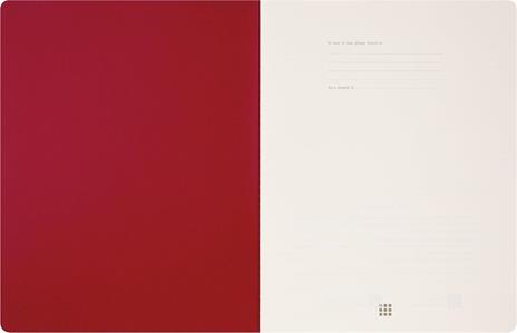 Moleskine Student cahier - taccuino XXL ruled red, rosso - 4