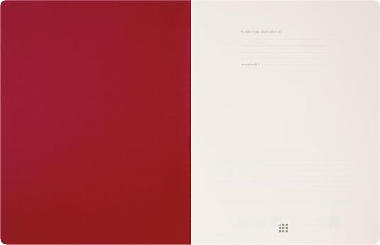 Moleskine Student cahier - taccuino XXL ruled red, rosso - 4