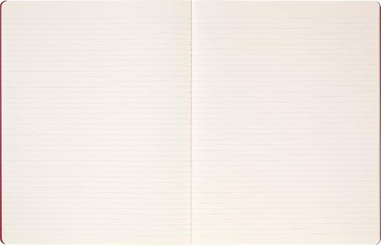 Moleskine Student cahier - taccuino XXL ruled red, rosso - 5