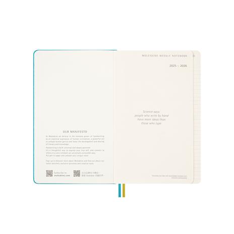 Agenda Moleskine 18 Mesi, 2025-26, settimanale, Peanuts  L Charlie & Lucy - 13 x 21 cm - 3