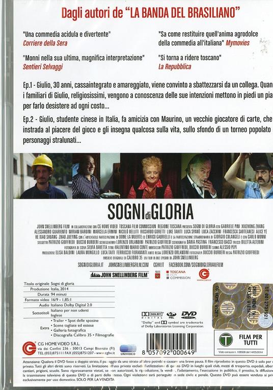Sogni di gloria di John Snellinberg - DVD - 2