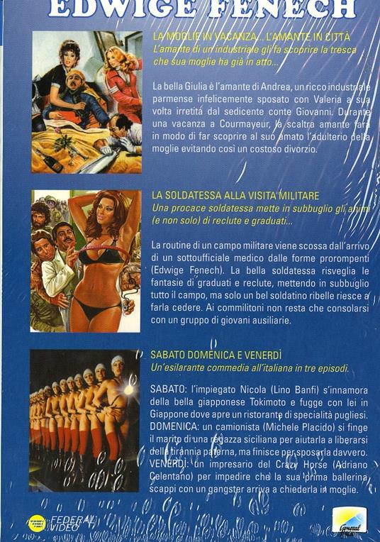 Collezione Edwige Fenech (3 DVD) di Franco Castellano,Fernando Cicero,Pasquale Festa Campanile,Sergio Martino,Pipolo - 2