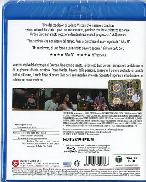 Senso di Luchino Visconti - Blu-ray - 2