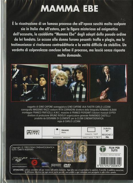 Mamma Ebe di Carlo Lizzani - DVD - 2