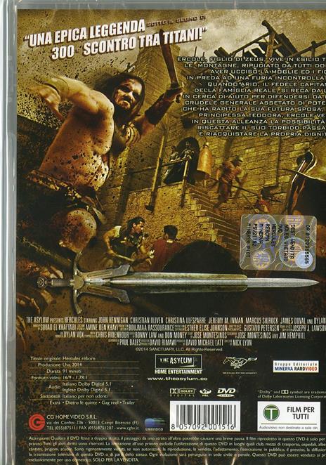 Hercules Reborn di Nick Lyon - DVD - 2