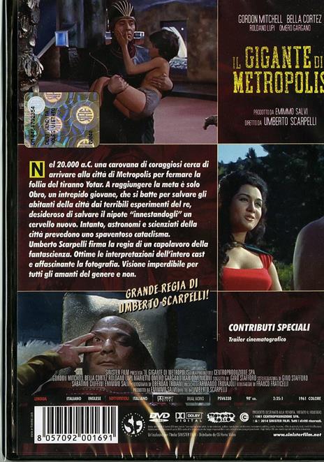 Il gigante di Metropolis di Umberto Scarpelli - DVD - 2
