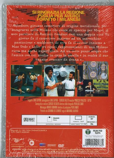 Si ringrazia la regione Puglia per averci fornito i milanesi di Mariano Laurenti - DVD - 2