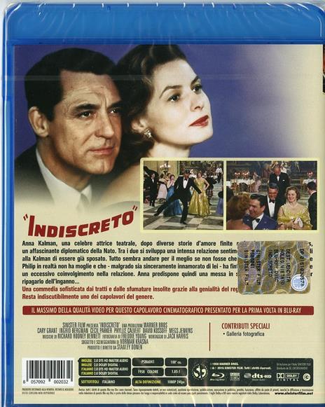 Indiscreto di Stanley Donen - Blu-ray - 2