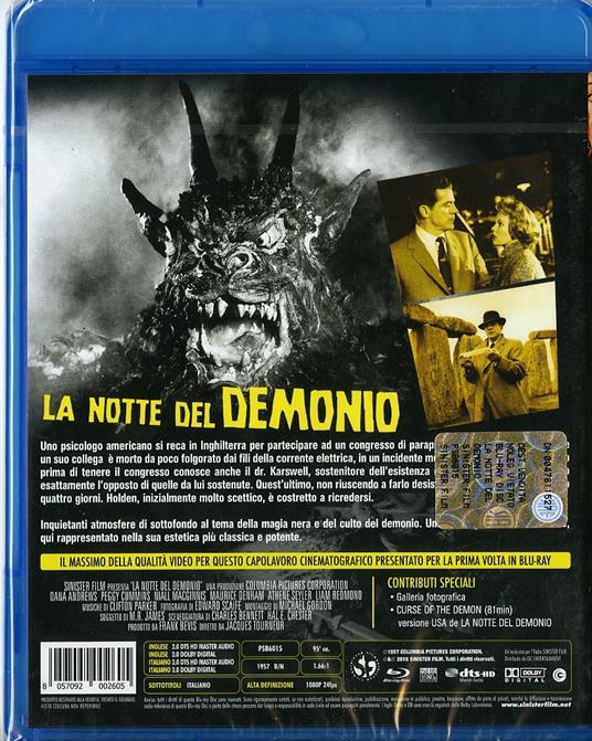 La notte del demonio (Blu-ray) di Jacques Tourneur - Blu-ray - 2