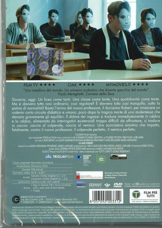 Class Enemy di Rok Bicek - DVD - 2