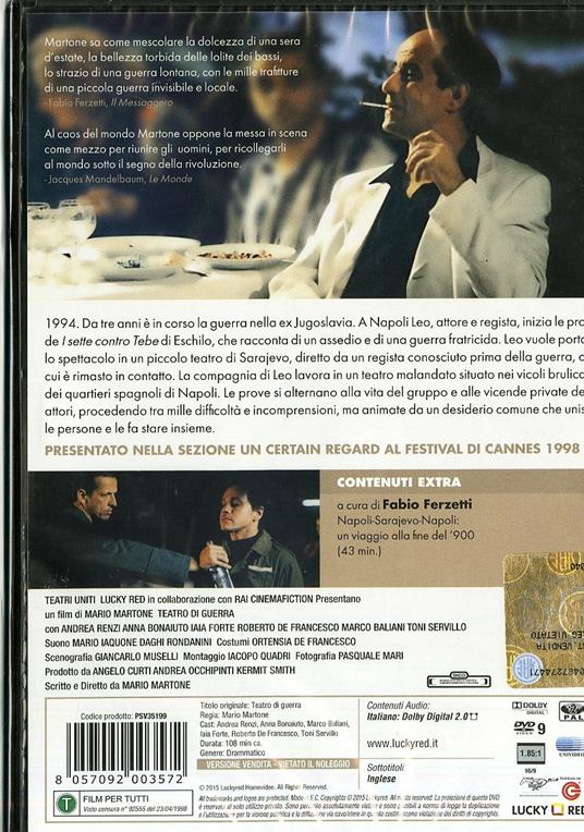 Teatro di guerra di Mario Martone - DVD - 2