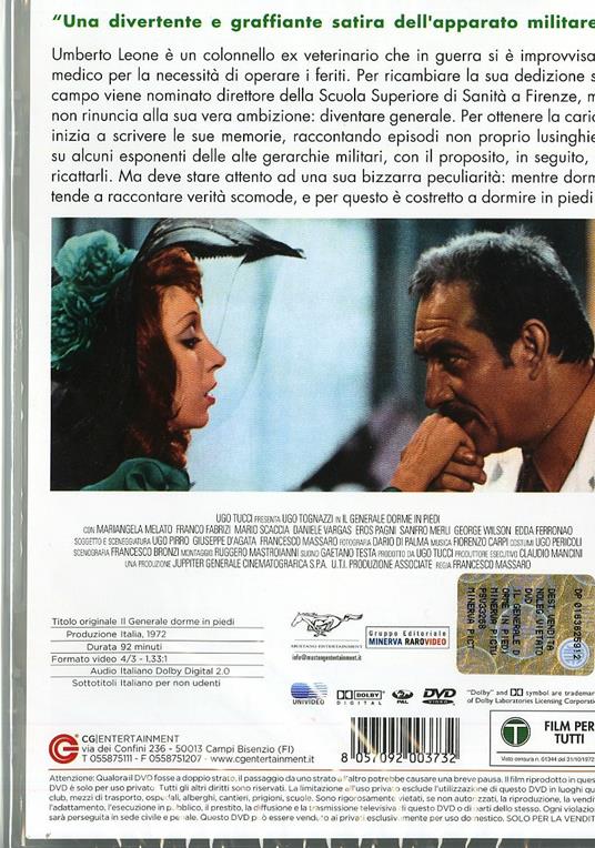 Il generale dorme in piedi di Francesco Massaro - DVD - 2