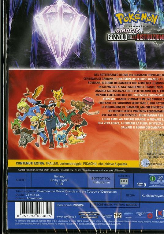 Pokemon. Il film. Diancie e il bozzolo della distruzione di Kunihiko Yuyama - DVD - 2