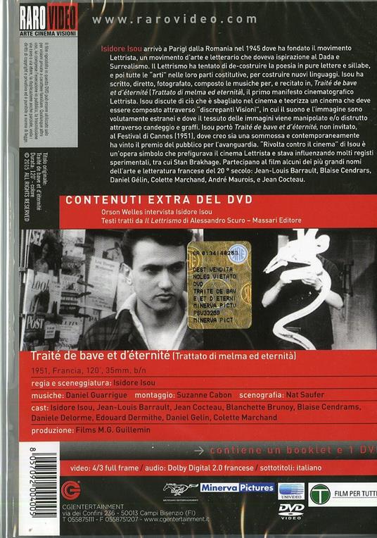 Traité de bave et d'éternité di Isidore Isou - DVD - 2