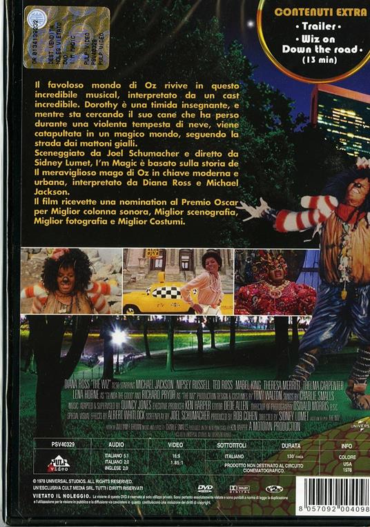 The Wiz. I'm Magic di Sidney Lumet - DVD - 2