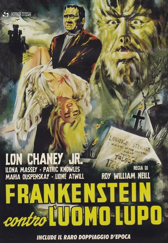 Frankenstein Contro L'Uomo Lupo (DVD) di Roy William Neill - DVD