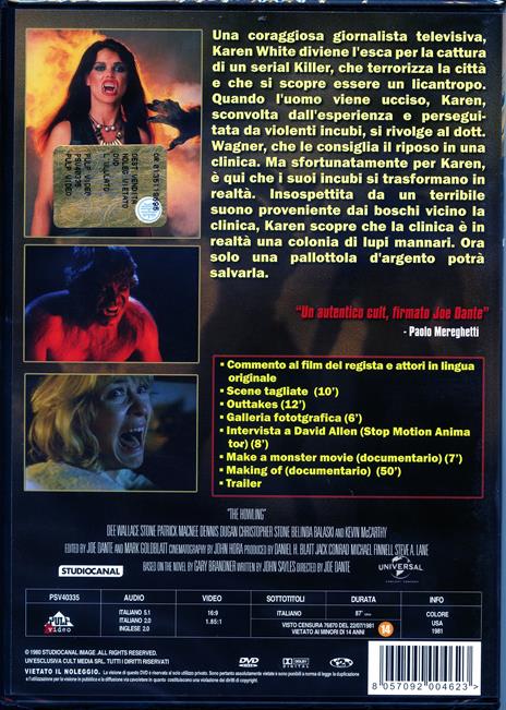 The Howling. L'ululato (2 DVD)<span>.</span> Edizione speciale di Joe Dante - DVD - 2