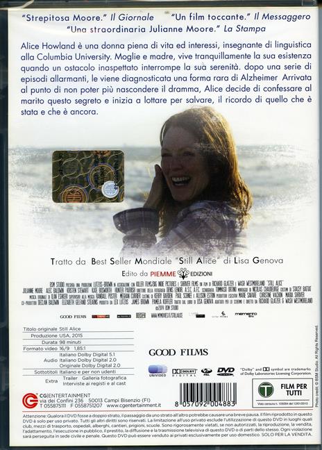Still Alice di Richard Glatzer,Wash Westmoreland - DVD - 2