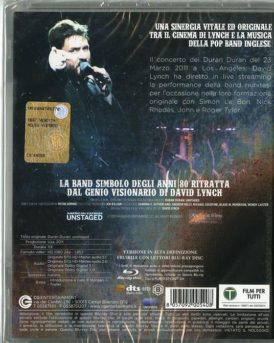 Duran Duran di David Lynch - Blu-ray - 2