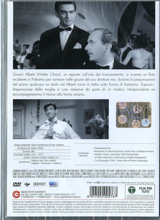 Quel fantasma di mio marito di Camillo Mastrocinque - DVD - 2