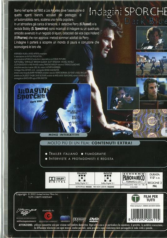Indagini sporche. Dark Blue di Ron Shelton - DVD - 2