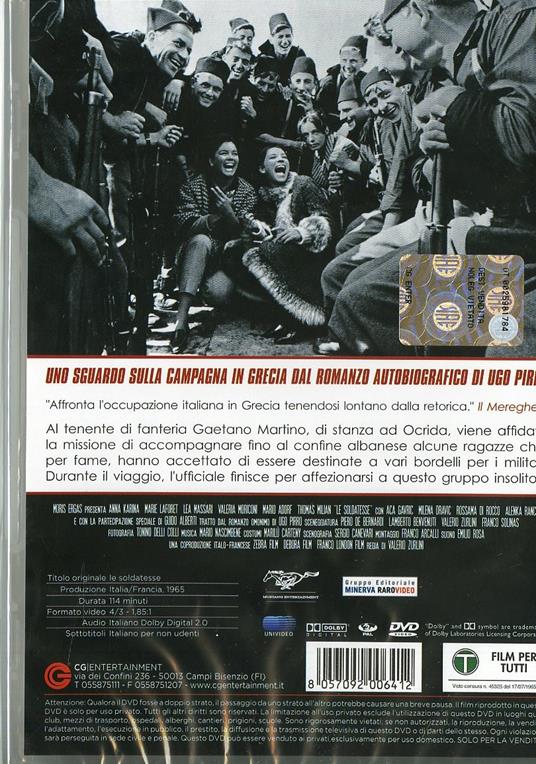 Le soldatesse di Valerio Zurlini - DVD - 2