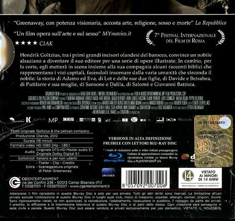 Goltzius & the Pelican Company di Peter Greenaway - Blu-ray - 2