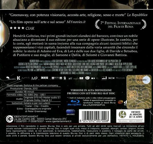 Goltzius & the Pelican Company di Peter Greenaway - Blu-ray - 2