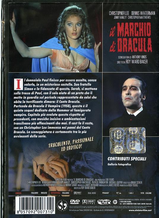 Il marchio di Dracula di Roy Ward Baker - DVD - 2