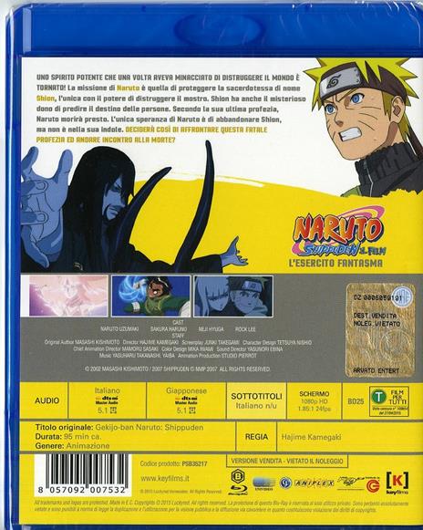 Naruto Shippuden. Il film. L'esercito fantasma di Hajime Kamegaki - Blu-ray - 2