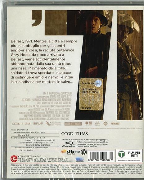 '71 di Yann Demange - Blu-ray - 2