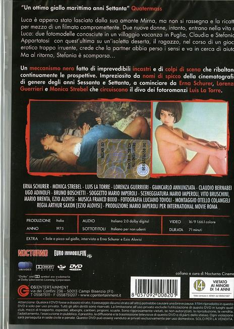 Istantanea per un delitto di Mario Imperoli,Arthur Saxon - DVD - 2