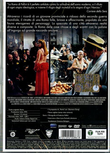 Roma di Federico Fellini - DVD - 2