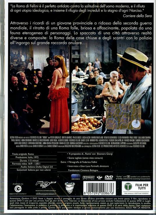 Roma di Federico Fellini - DVD - 2